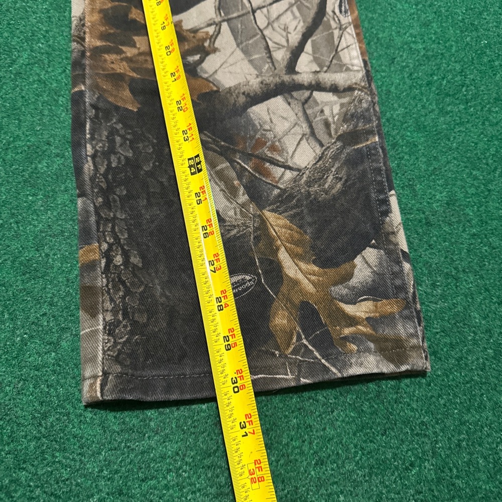 Vintage Wrangler Realtree Pro Gear 34x30 Camo Wide Leg Baggy Hip Hop Pants - Picture 6 of 10